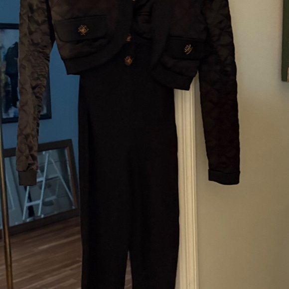 Vintage 90s jumpsuit with matching Bolero Jacket - Picture 3 of 5